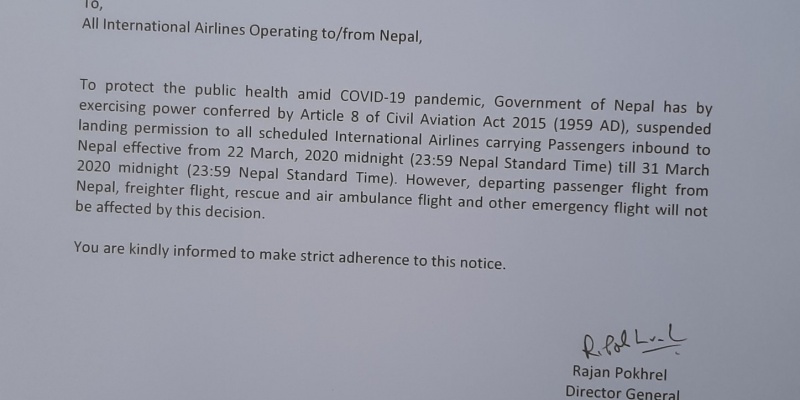 Urgent Notice from Civil Aviation Authority of Nepal!