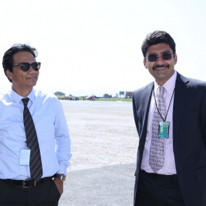 Mr. Vishnu Kumar Agarwal with Goma Air representative